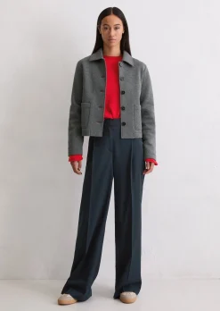 Jerseyjacke regular aus Organic Cotton-Mix