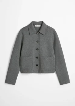 Jerseyjacke regular aus Organic Cotton-Mix