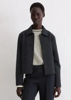 Jerseyjacke regular aus Organic Cotton-Mix