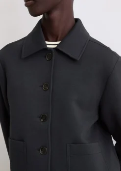 Jerseyjacke regular aus Organic Cotton-Mix