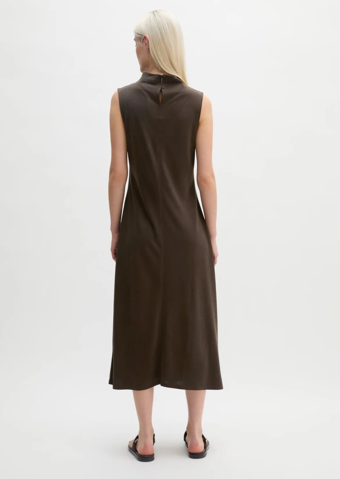 Jerseykleid fitted aus fließendem Soft-Touch-Jersey