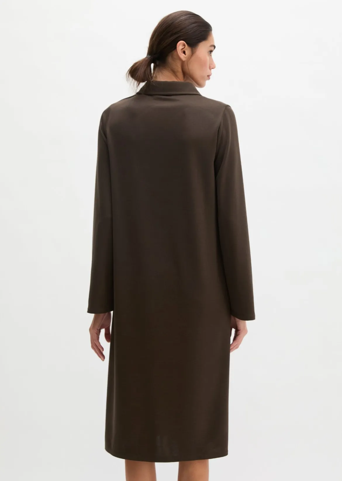 Jerseykleid fitted aus fließendem Soft-Touch-Jersey