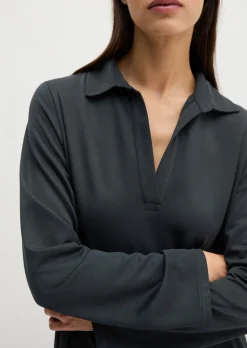 Jerseykleid fitted aus fließendem Soft-Touch-Jersey