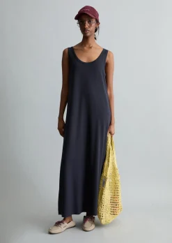 Jerseykleid relaxed aus fließendem Viskose-Stretch