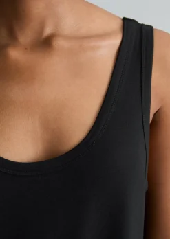 Jerseykleid relaxed aus fließendem Viskose-Stretch