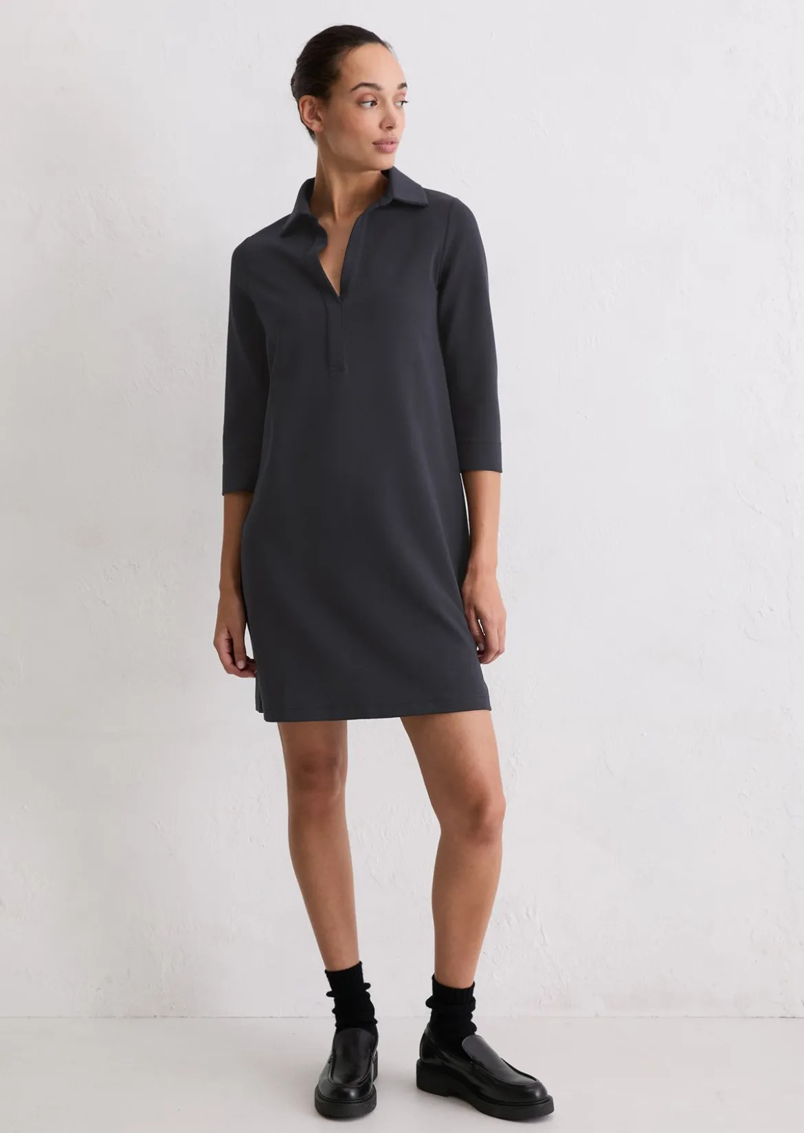Jerseykleid relaxed aus Interlock-Qualität
