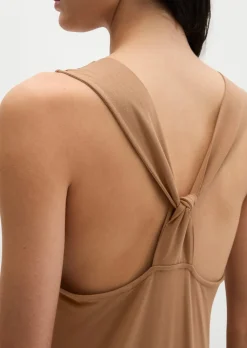 Jerseykleid shaped mit Knoten-Detail aus LENZING™ ECOVERO™