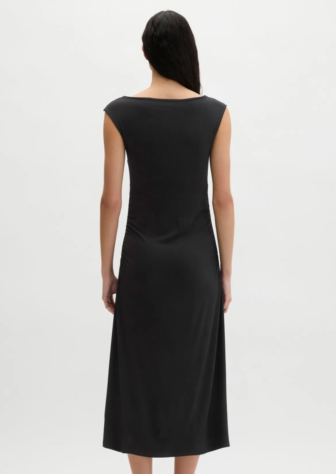 Jerseykleid slim mit geraffter Seitenpartie