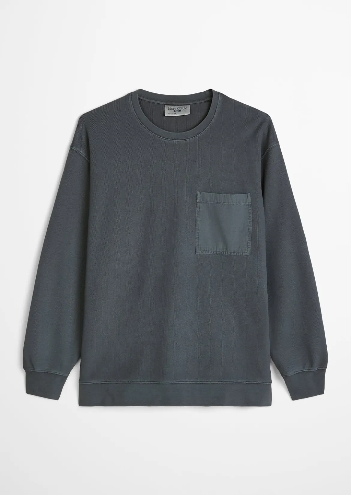 Jersey-Longsleeve relaxed mit kontrastierenden Web-Details