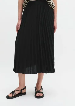 Jersey-Plissee-Rock ausgestellt mit TENCEL™ Lyocell