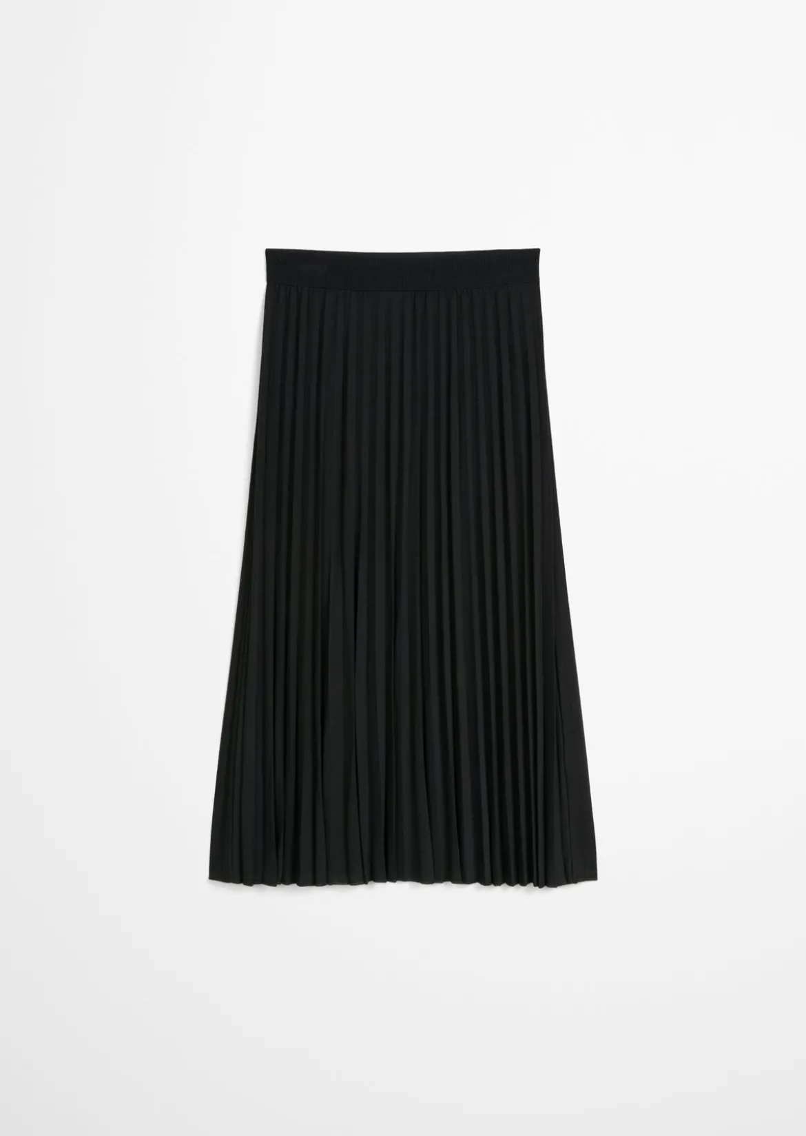 Jersey-Plissee-Rock ausgestellt mit TENCEL™ Lyocell