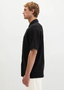 Jerseyshirt loose mit feiner Struktur
