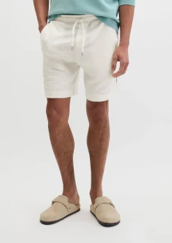 Jersey-Shorts loose aus weichem Bouclé-Jersey