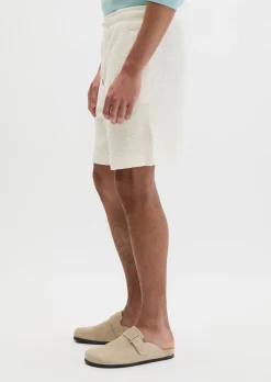 Jersey-Shorts loose aus weichem Bouclé-Jersey