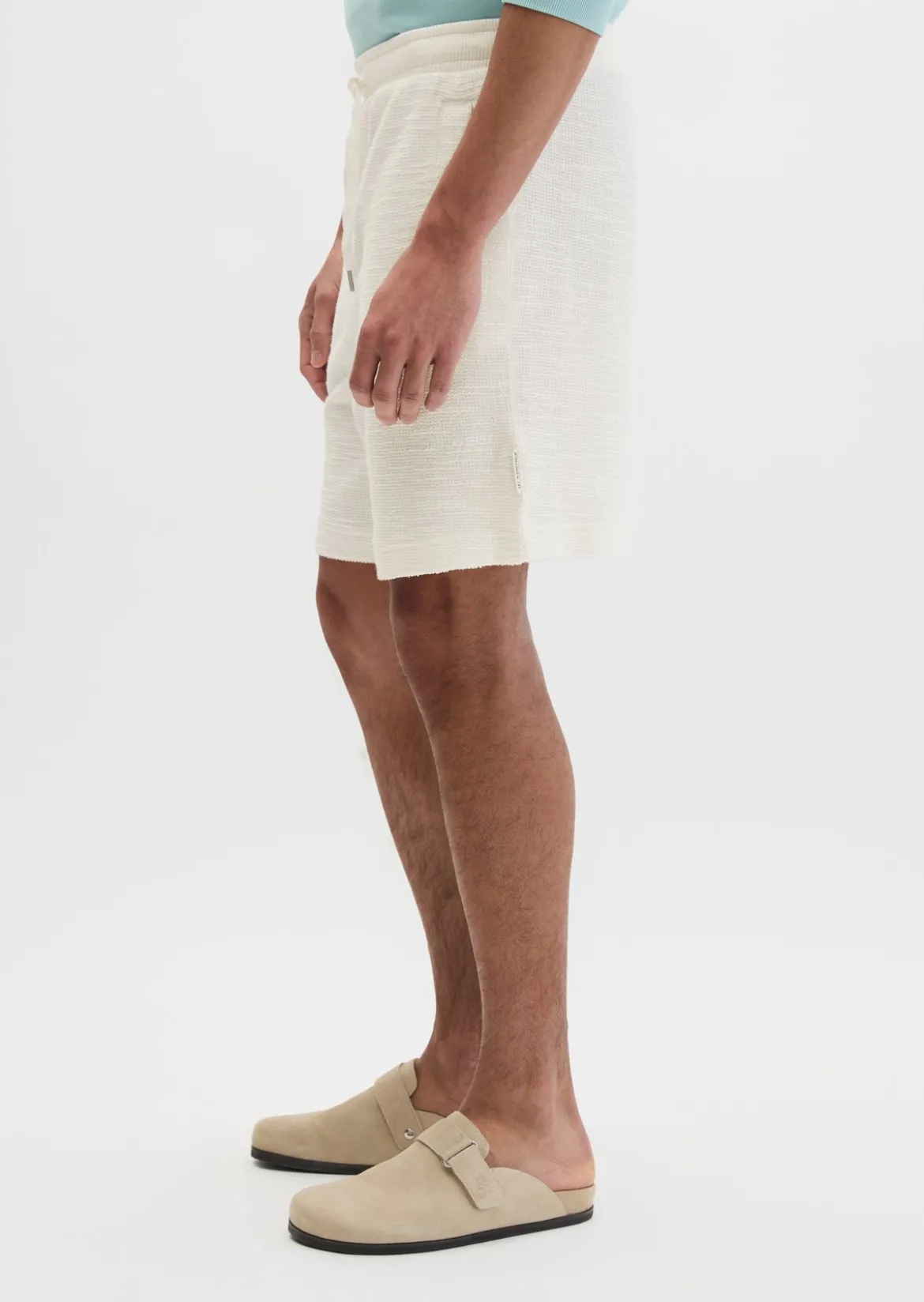 Jersey-Shorts loose aus weichem Bouclé-Jersey