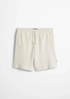 Jersey-Shorts loose aus weichem Bouclé-Jersey