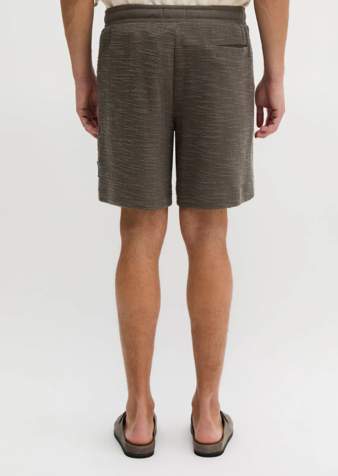 Jersey-Shorts loose aus weichem Bouclé-Jersey