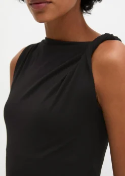 Jersey-Top slim mit gedrehtem Träger