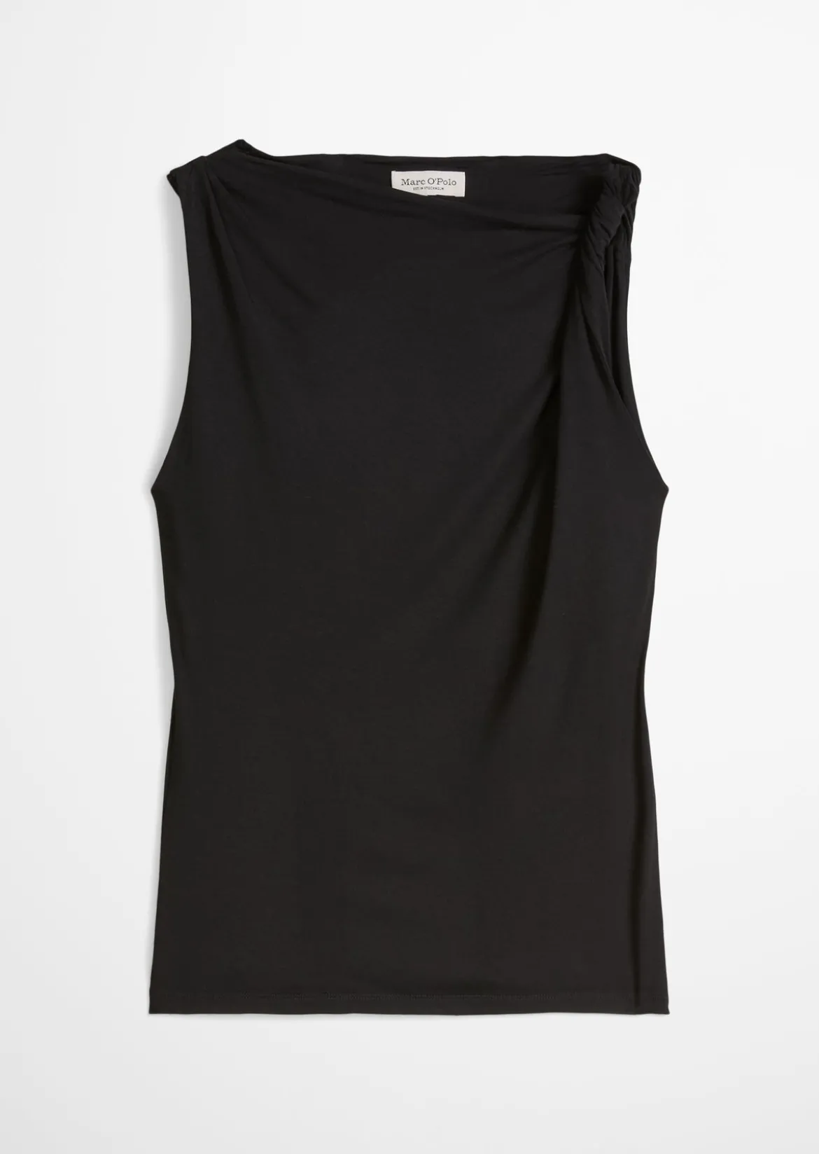 Jersey-Top slim mit gedrehtem Träger