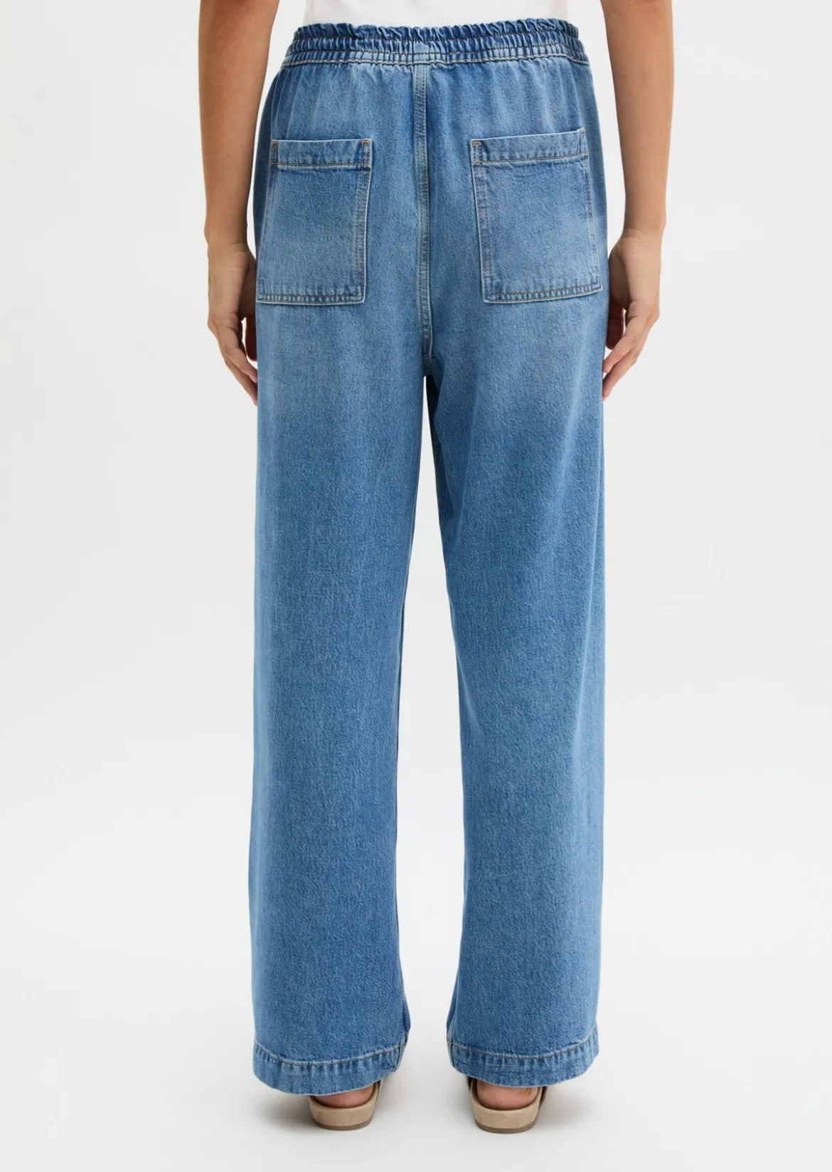 Joggpants straight cropped aus TENCEL™ Lyocell