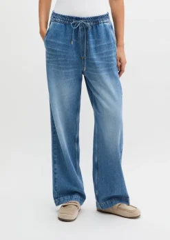 Joggpants straight cropped aus TENCEL™ Lyocell