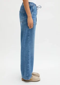 Joggpants straight cropped aus TENCEL™ Lyocell
