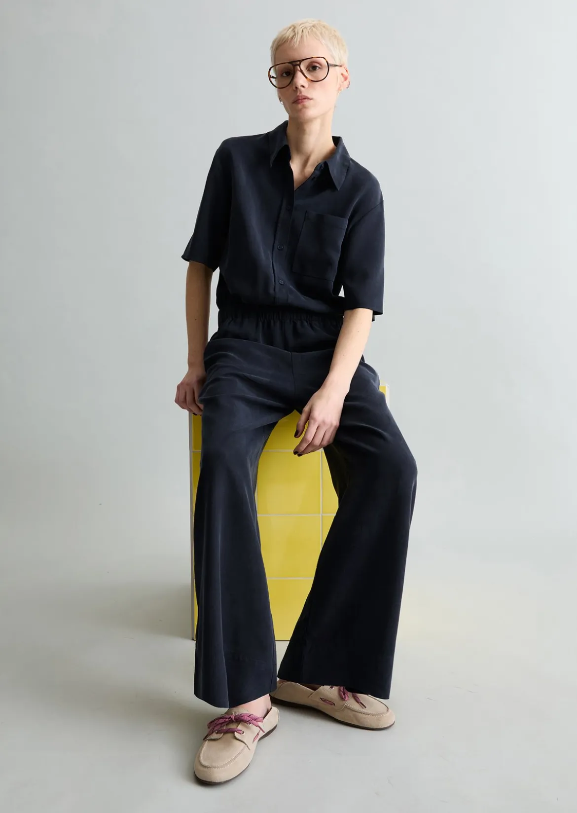 Jumpsuit relaxed aus LENZING™ Lyocell