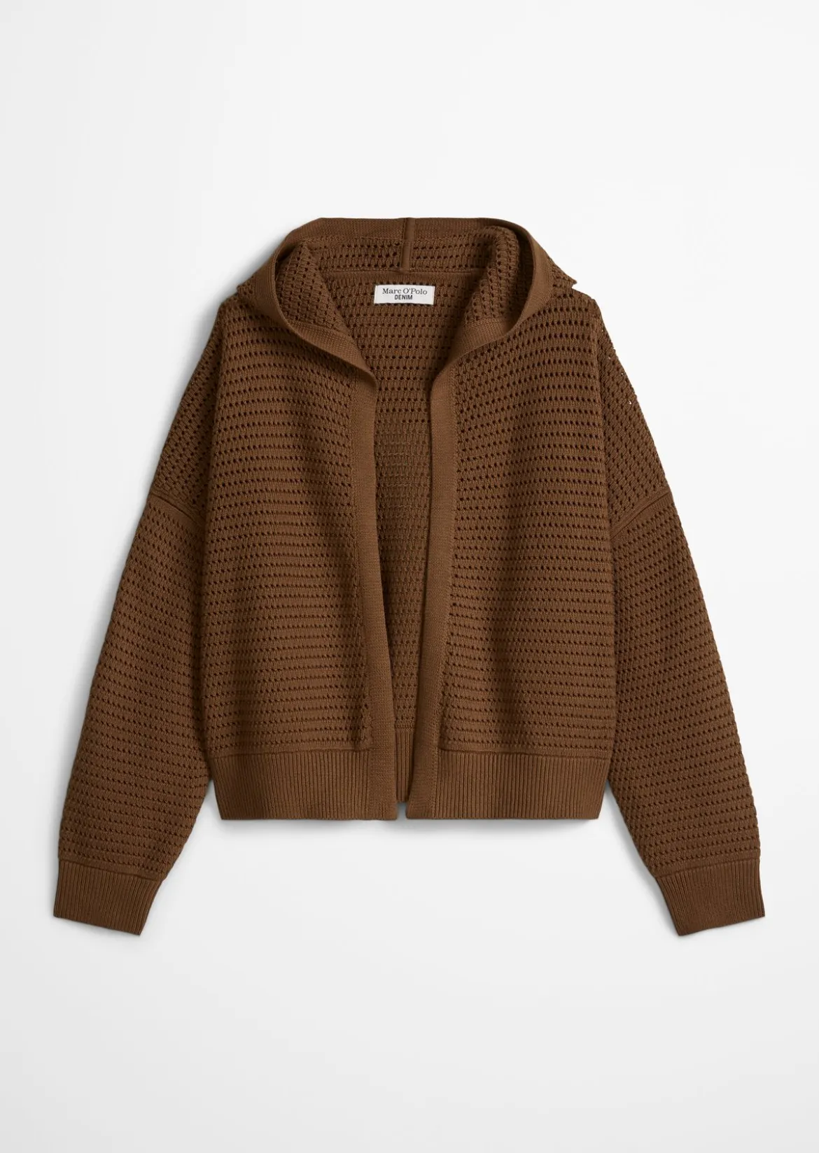 Kapuzen-Cardigan loose aus Organic Cotton