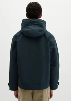 Kapuzenjacke loose aus wasserabweisendem Bio-Baumwoll-Canvas