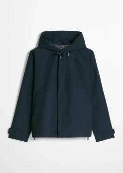 Kapuzenjacke loose aus wasserabweisendem Bio-Baumwoll-Canvas