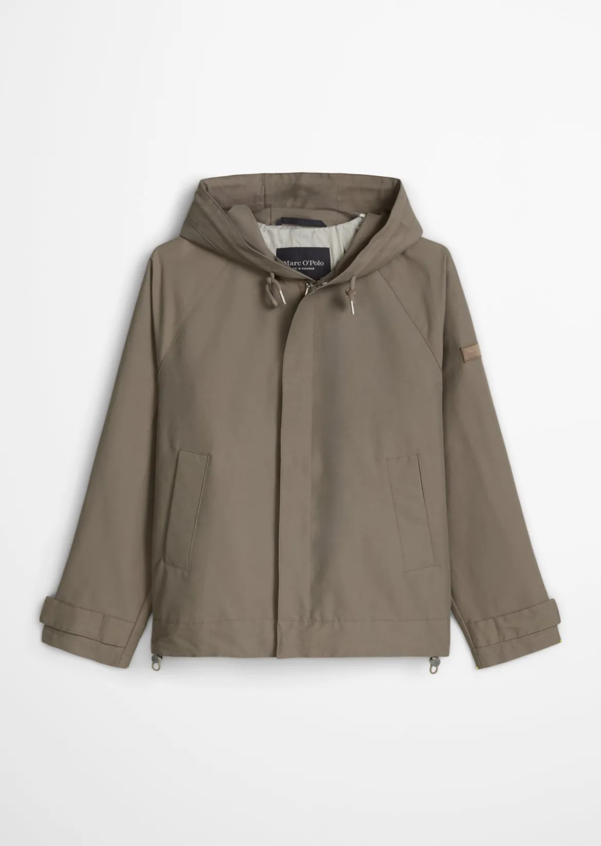 Kapuzenjacke loose aus wasserabweisendem Bio-Baumwoll-Canvas