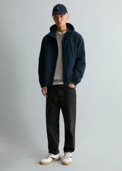 Kapuzen-Jacke regular aus wasserabweisendem Recycling-Material