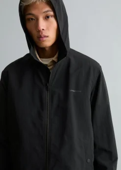 Kapuzen-Jacke regular aus wasserabweisendem Recycling-Material