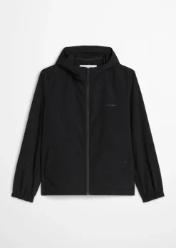 Kapuzen-Jacke regular aus wasserabweisendem Recycling-Material