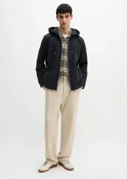 Kapuzen-Overshirt aus weichem Lyocell und Bio-Baumwolle