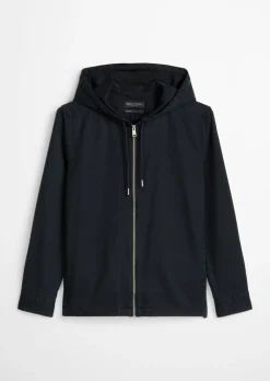 Kapuzen-Overshirt aus weichem Lyocell und Bio-Baumwolle