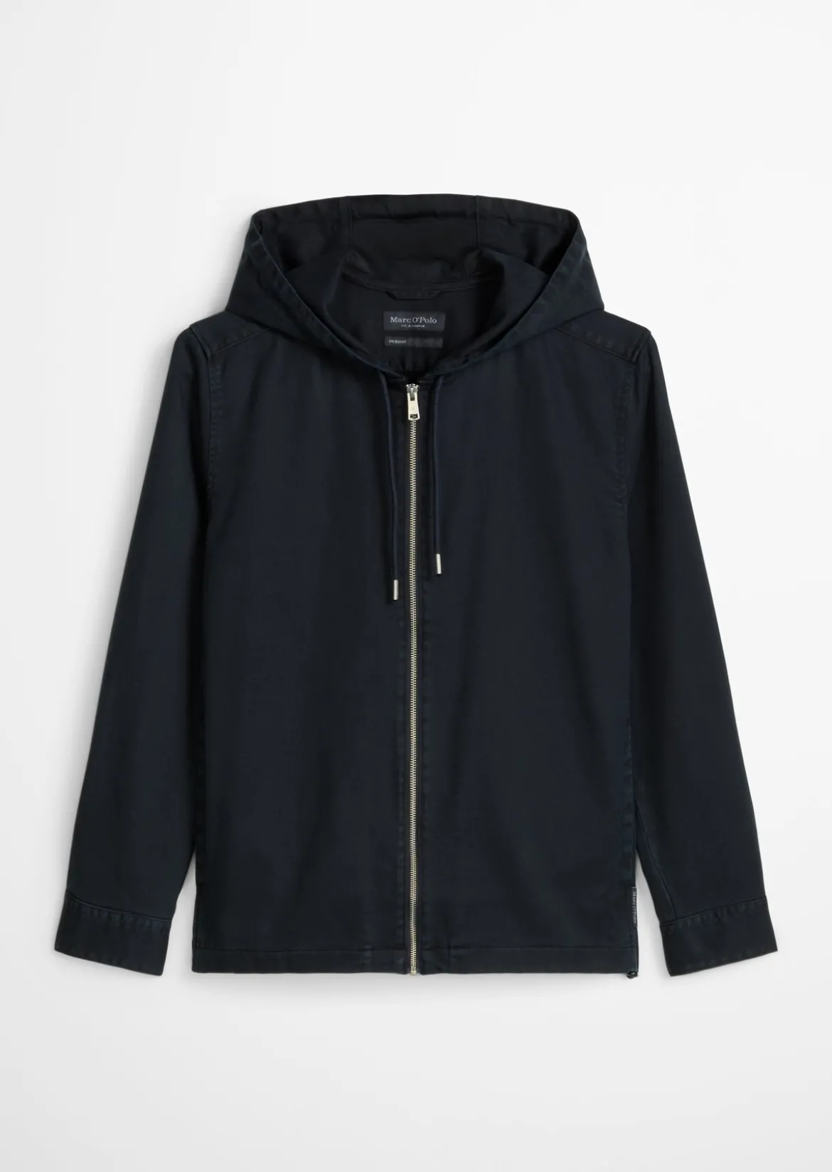 Kapuzen-Overshirt aus weichem Lyocell und Bio-Baumwolle