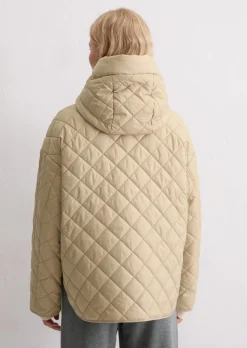 Kapuzen-Steppjacke relaxed aus recyceltem Polyester