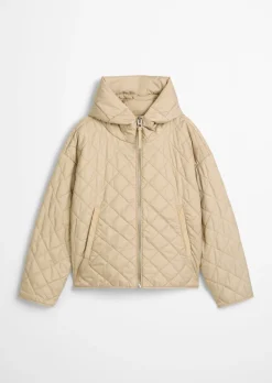 Kapuzen-Steppjacke relaxed aus recyceltem Polyester