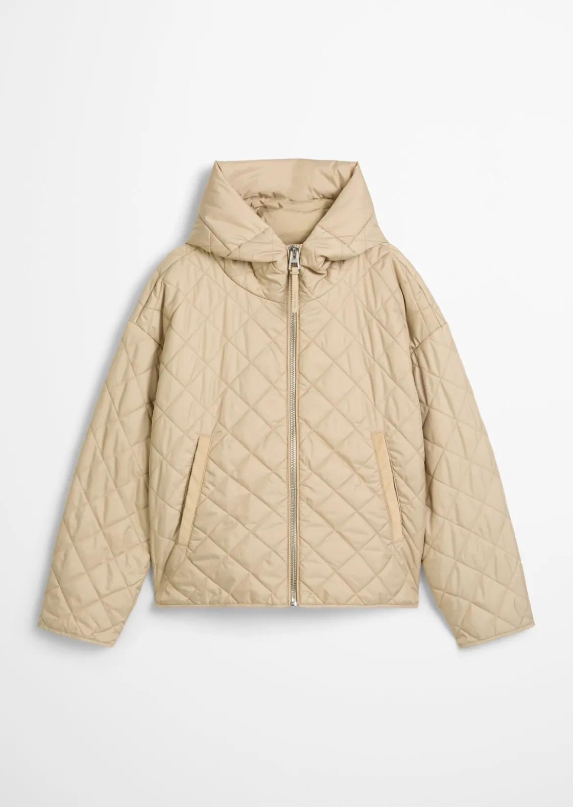 Kapuzen-Steppjacke relaxed aus recyceltem Polyester