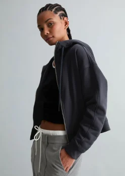 Kapuzen-Sweatjacke relaxed aus Organic Cotton