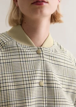 Karierter Blouson regular mit recyceltem Polyester