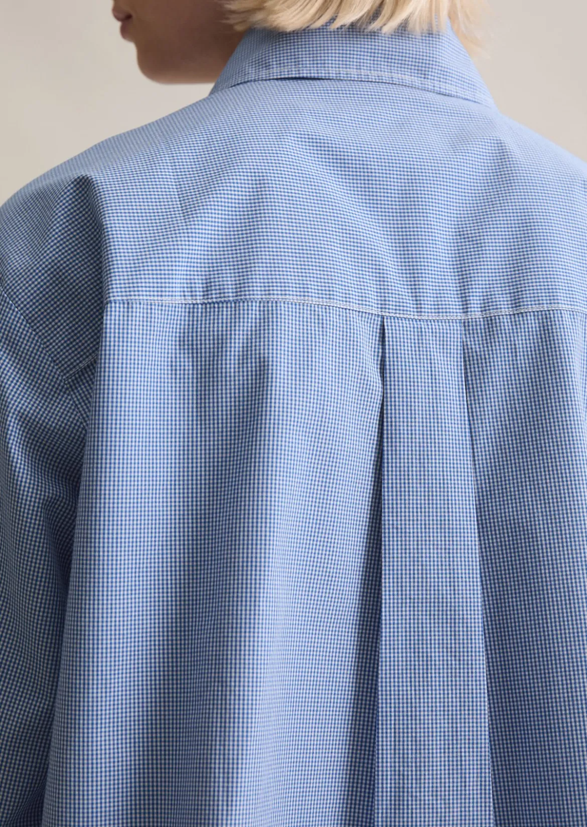 Karobluse relaxed cropped aus Papertouch-Popeline