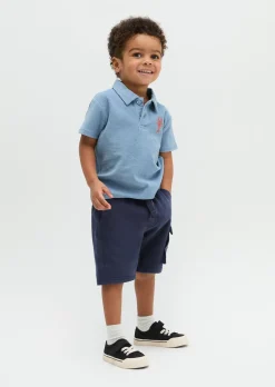 KIDS-BOYS Frottee-Poloshirt aus reiner Bio-Baumwolle