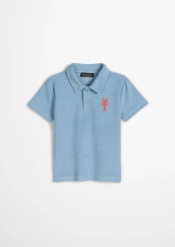 KIDS-BOYS Frottee-Poloshirt aus reiner Bio-Baumwolle