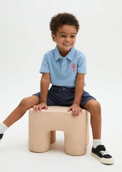 KIDS-BOYS Frottee-Poloshirt aus reiner Bio-Baumwolle
