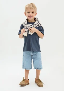 KIDS-BOYS Jeansbermuda aus weichem Bio-Baumwoll-Denim