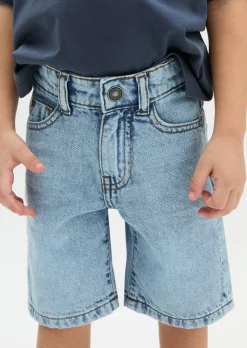 KIDS-BOYS Jeansbermuda aus weichem Bio-Baumwoll-Denim