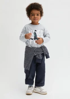 KIDS-BOYS Langarm-Shirt mit Fußball-Motiv
