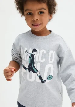 KIDS-BOYS Langarm-Shirt mit Fußball-Motiv